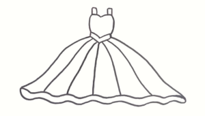 How to draw a Dress