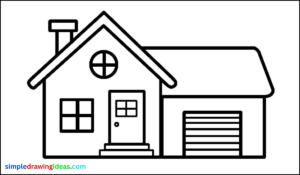 how to draw a house