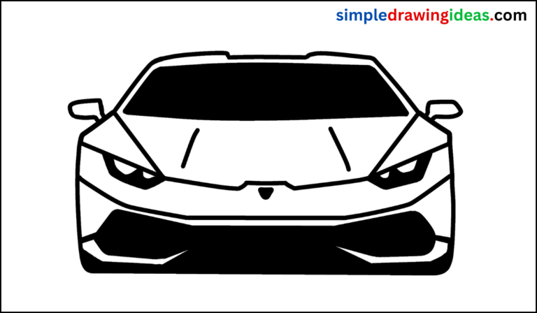 How to draw a Lamborghini car for beginners - Simple Drawing Ideas