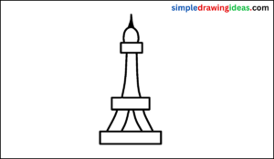 how to draw the Eiffel Tower