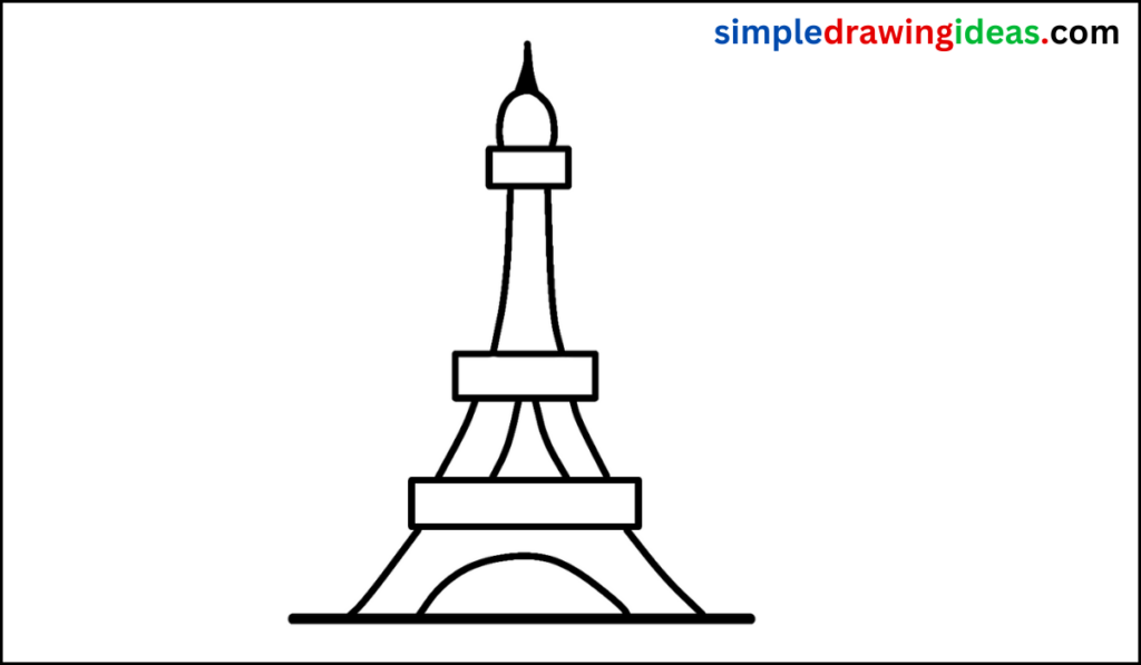 How To Draw The Eiffel Tower Step By Step Drawing Tutorial Simple How To Draw The Eiffel Tower Step By Step Drawing Tutorial Simple