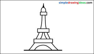 how to draw the Eiffel Tower