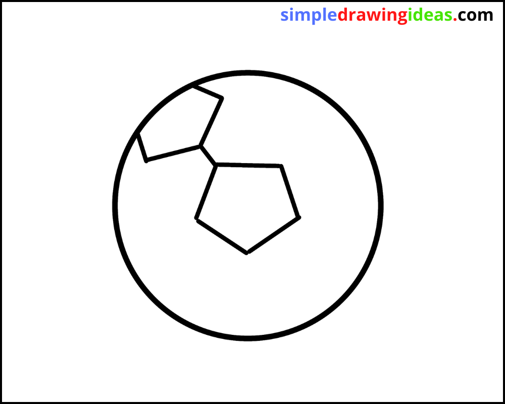 how to draw a soccer ball