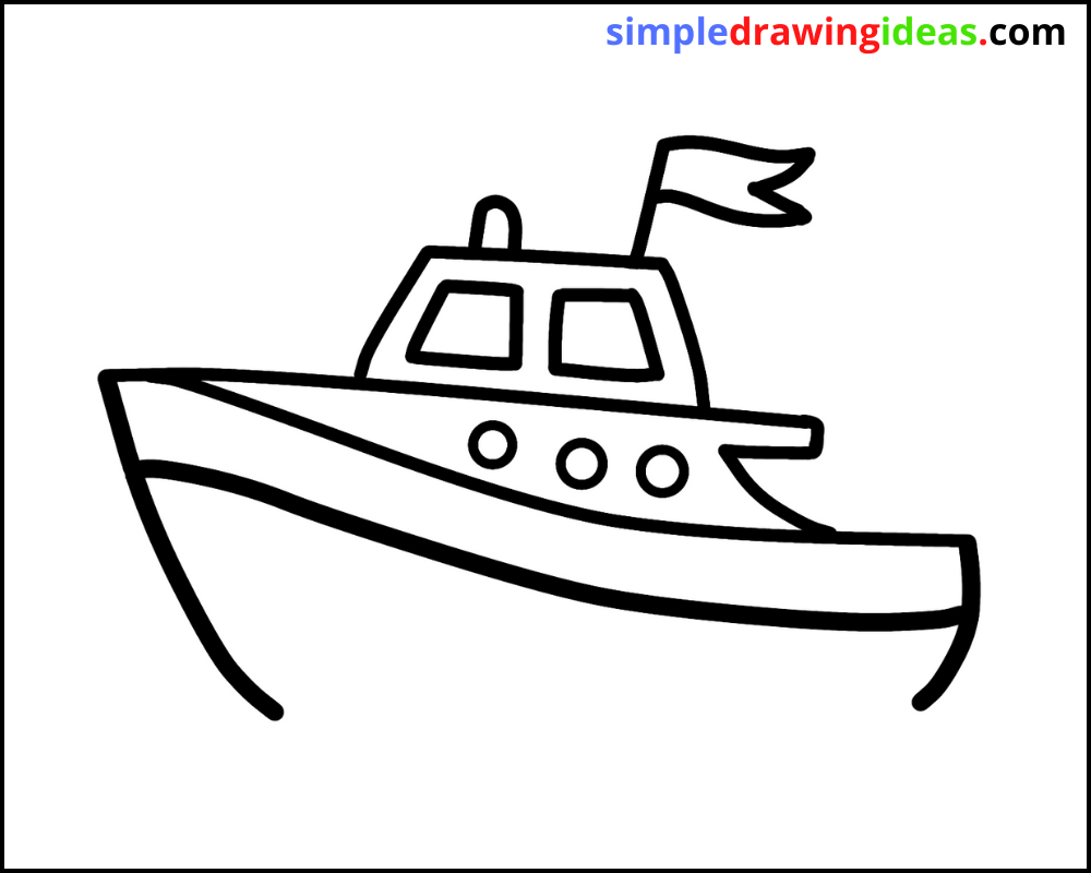 Easy Boat Drawing Tutorial