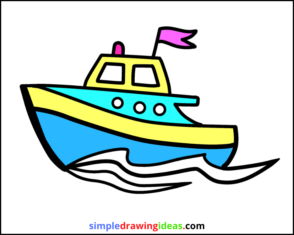 How To Draw a Sailboat - Made with HAPPY