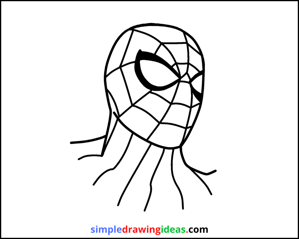 spiderman drawing step by step