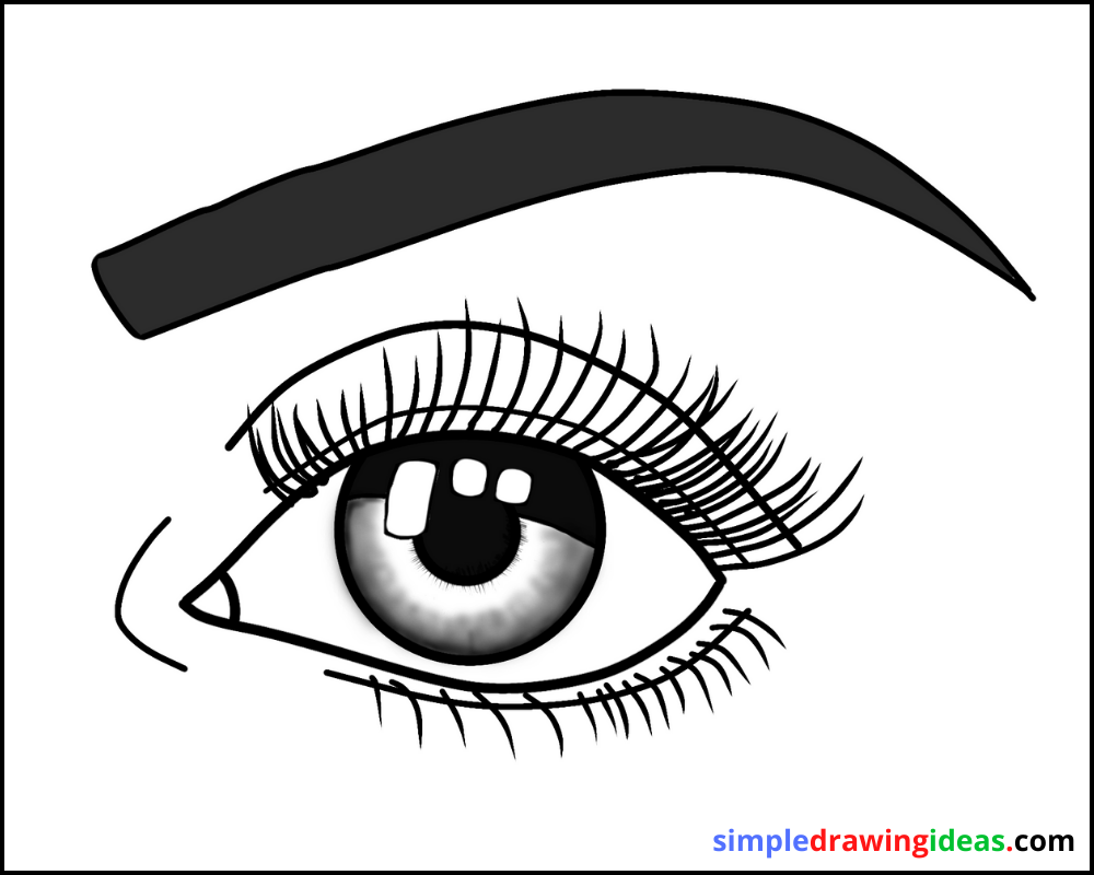 How to draw an eye easy – things to draw - Simple Drawing Ideas