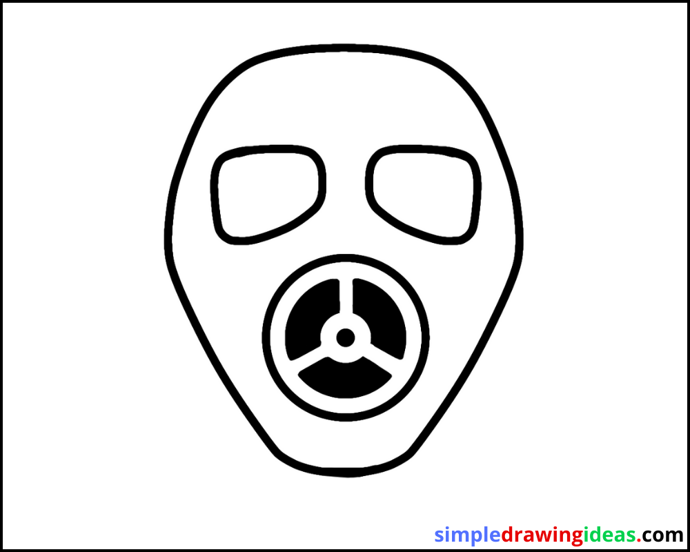 HOW TO DRAW A GAS MASK