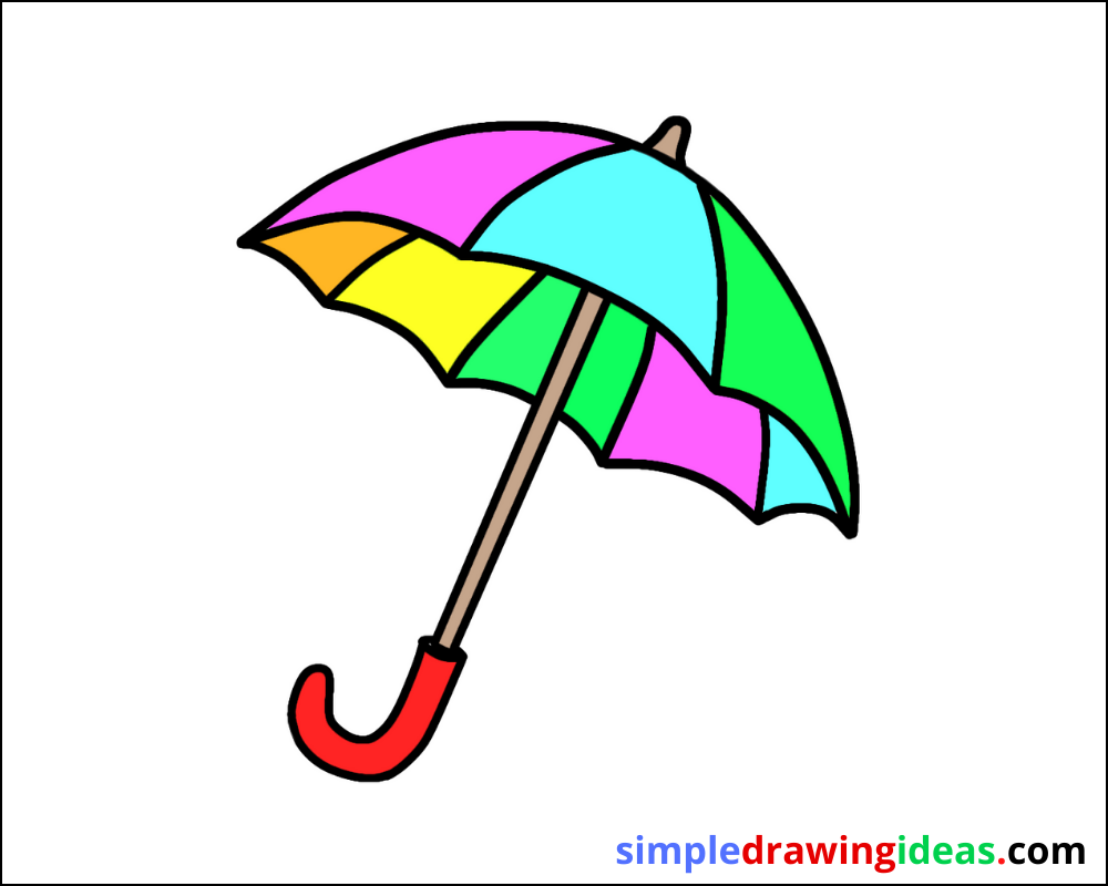 How To Draw An Umbrella Step By Step Simple Drawing Ideas 2297