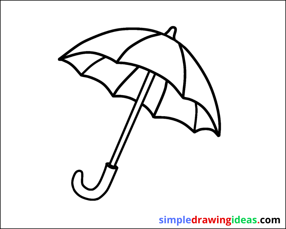 How To Draw An Umbrella Step By Step Simple Drawing Ideas 2509