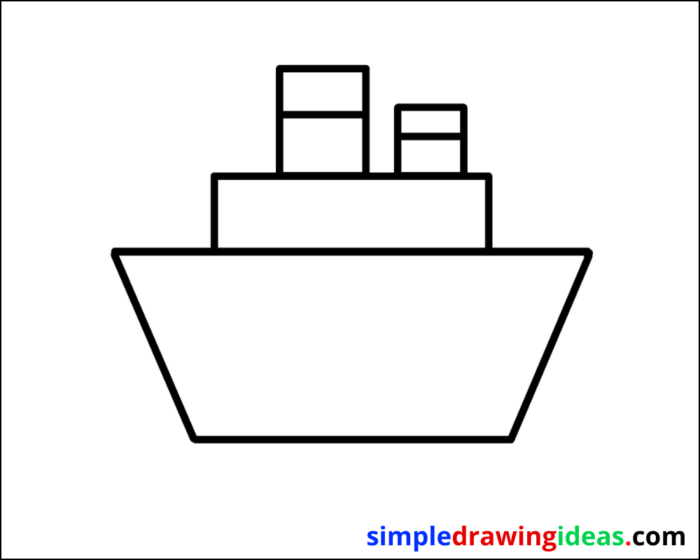 How to draw a ship easy – Step by step guide - Simple Drawing Ideas