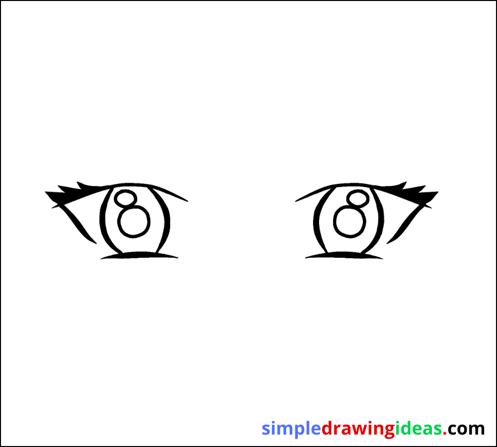 How to draw anime eyes step by step - Simple Drawing Ideas