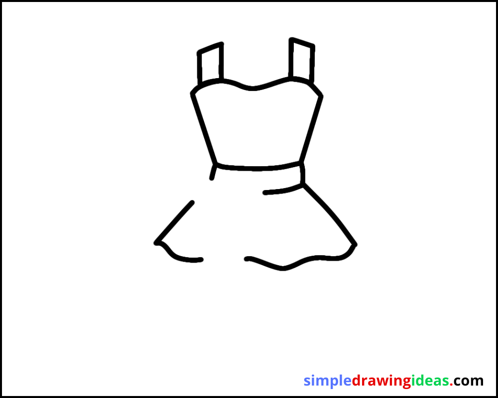 how to draw a dress